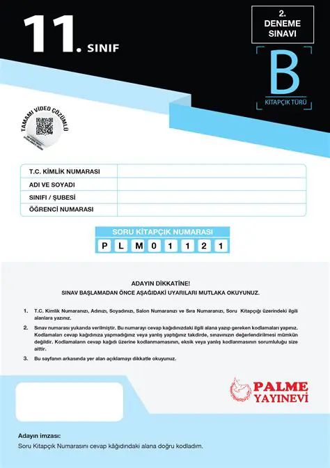 11 MART DENEME SINAVI CEVAP ANAHTARI