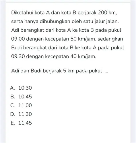 8 km A Helmi akan melakukan perjalanan dari kota A ke kota C
