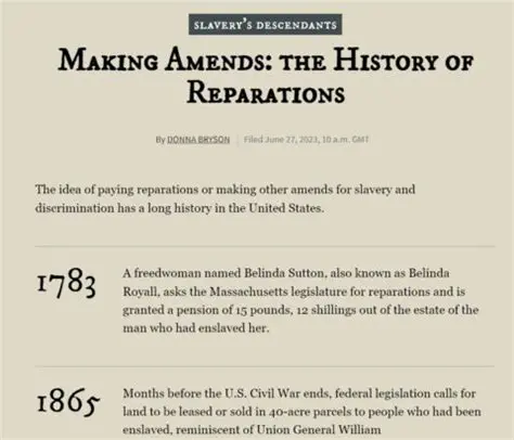 A Brief History of Reparations