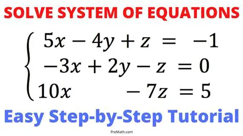 A Situation with a System of Equations