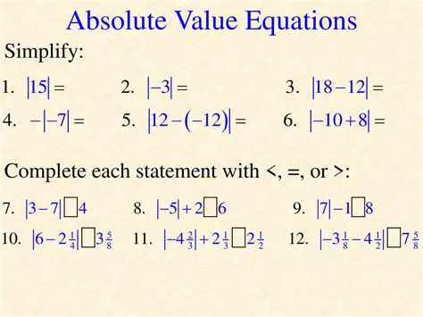 Absolute Value Simplification