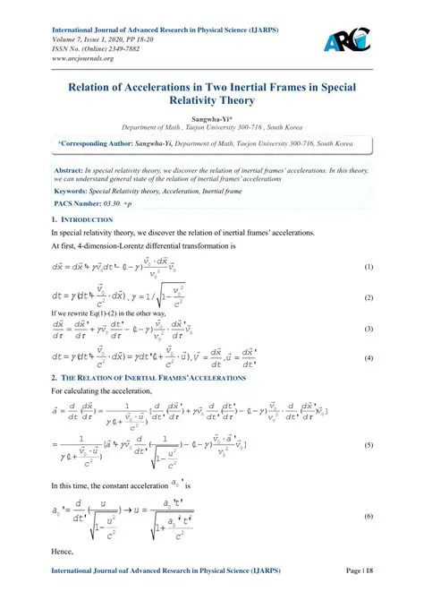 Accelerations in Inertial Frames