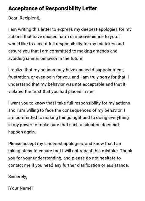 Acceptance of Responsibility