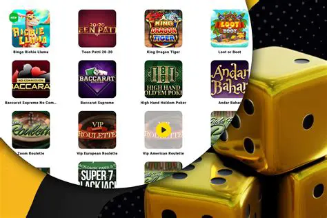 Access to popular poker games