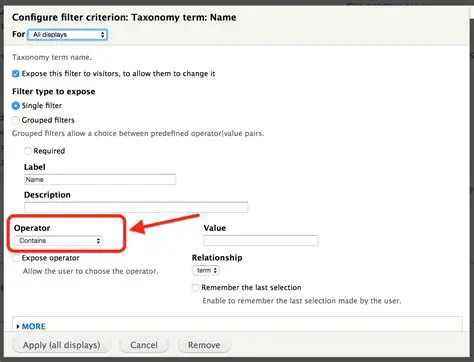Add a taxonomy term filter