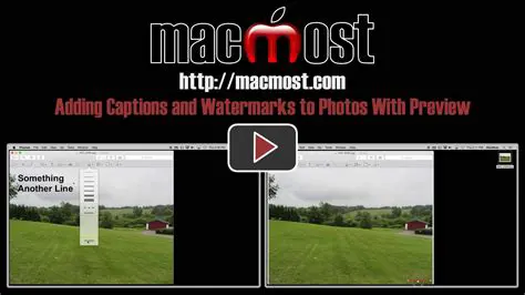 Adding Captions and Watermarks