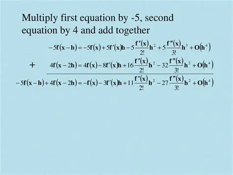 Adding the Modified First Equation to the Second Equation