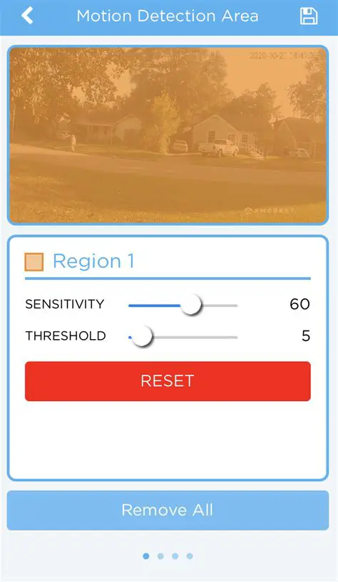 Adjust Motion Detection Settings