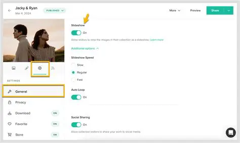 Adjustable Slideshow Function