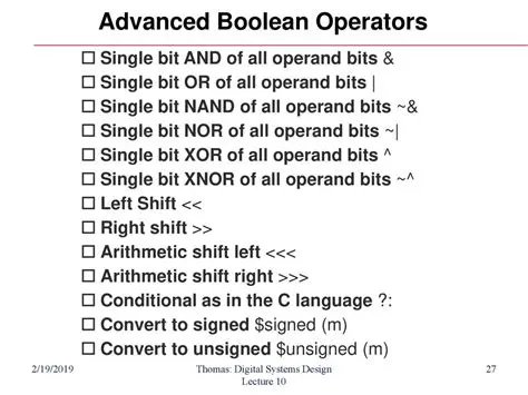 Advanced Boolean Operators