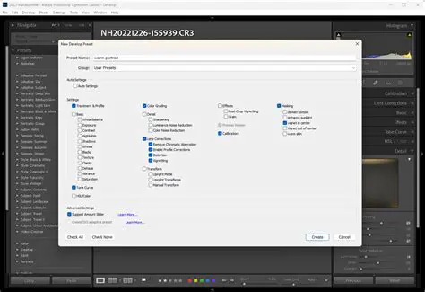 Advanced Processing Presets