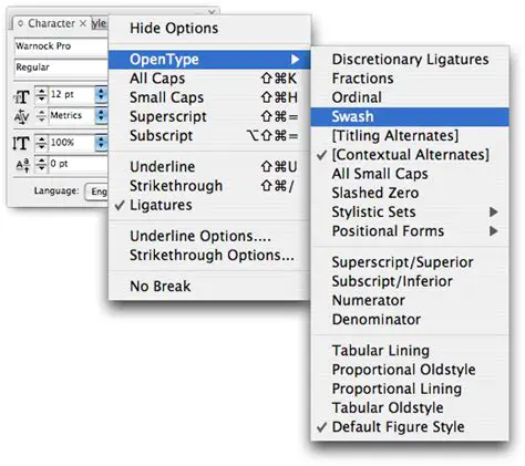 Advanced Typographic Controls
