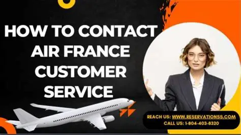 Air France Customer Service Availability