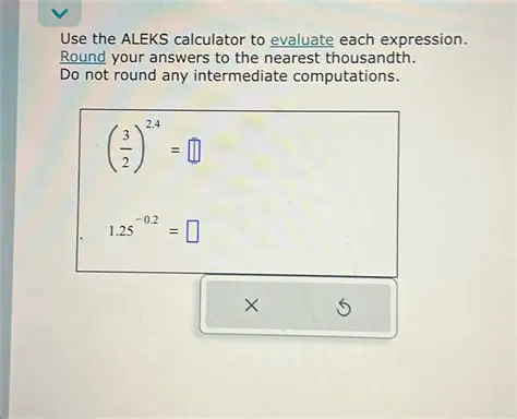 ALEKS Calculator Tips and Tricks