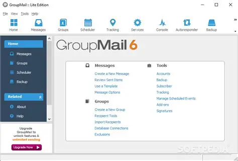 All the Features in GroupMail Personal Edition