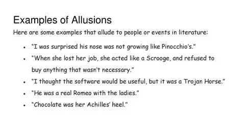 Allusions are only used in literature