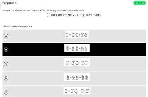 Alternativas Corretas para a Derivada