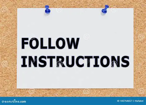 Always Follow the Instructions for Use