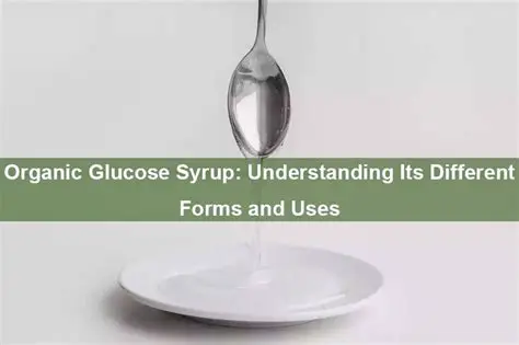 Analysis and Benefits of Utilization of Glucose Syrup