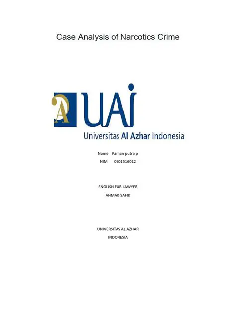 Analysis of Factors Causing Narcotics Crimes