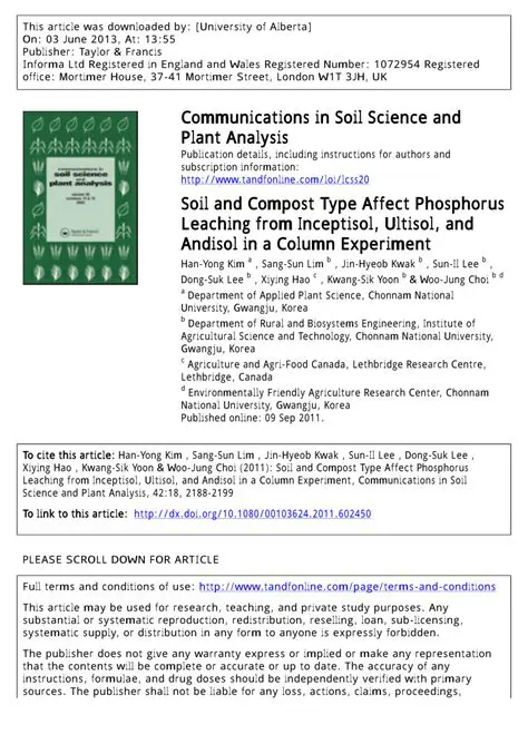 Analysis of the Effect of Liquid Compost and Fertilizer on Ultisol Soil