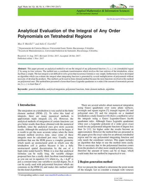 Analytical Evaluation of the Integral