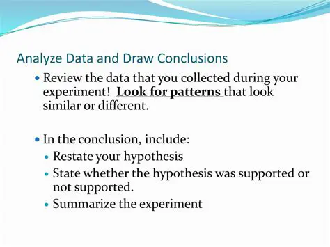Analyze data and draw conclusions