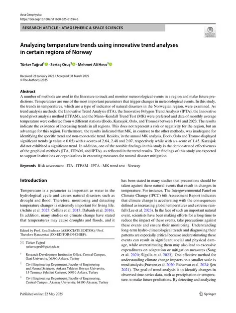 Analyzing Temperature Trends