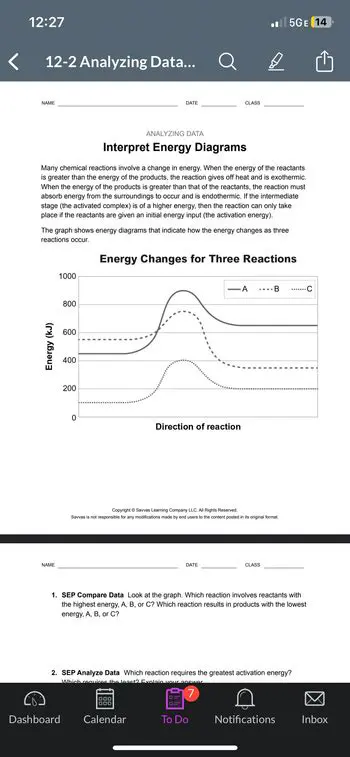 Analyzing the Given Reactions