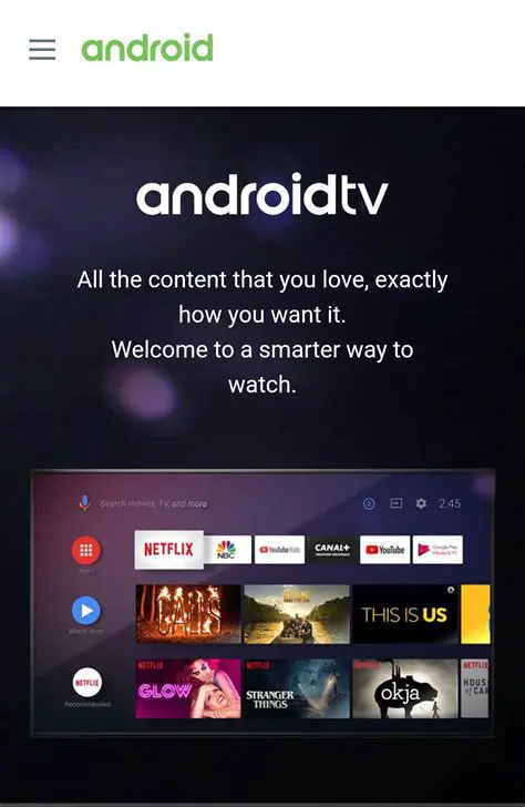 Android TV official website