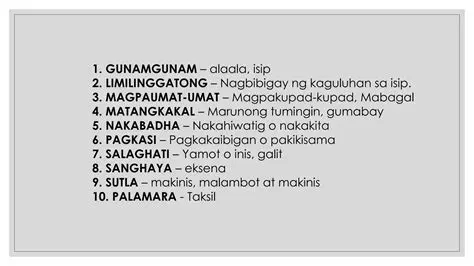 Ang Mga Kahulugan ng mga Unang 56 hanggang 68 na Akto