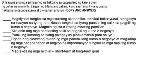Ang Mga Sumusunod na Hakbang