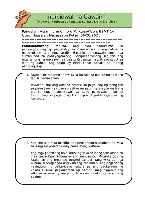 Ang Pagkakaiba ng Indibidwal na Gawain