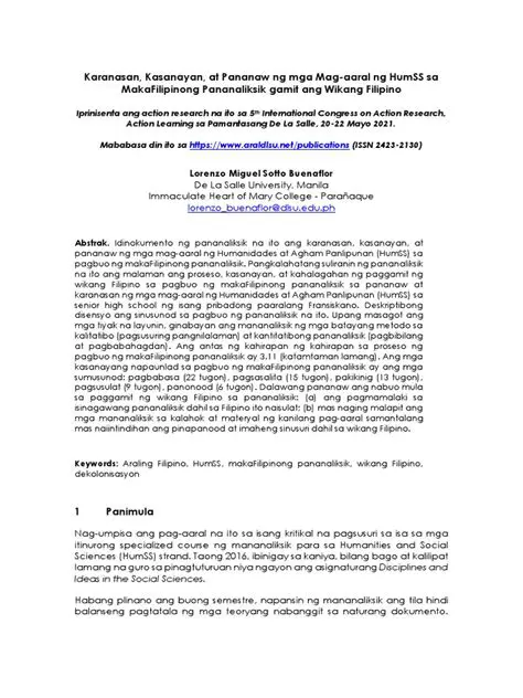 Ang Pagkakaroon ng Kasanayan