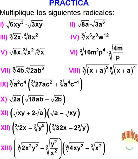 Aplicaciones de los radicales