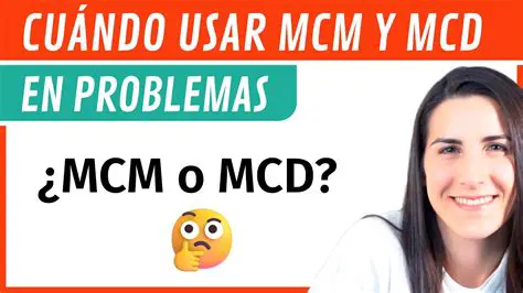 Aplicaciones del MCD en la Vida Cotidiana