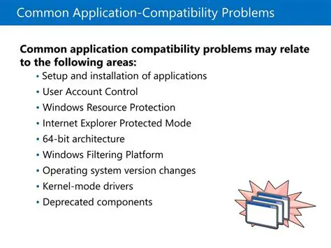Application Compatibility Problems