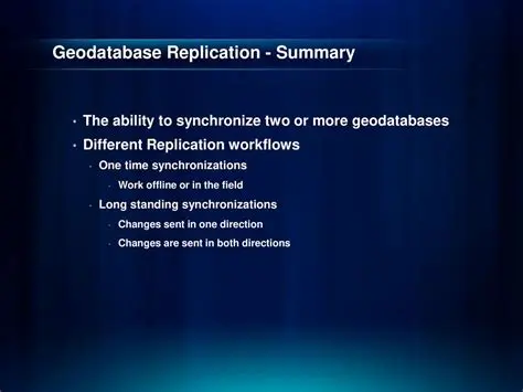Applications of Geodatabase Replication