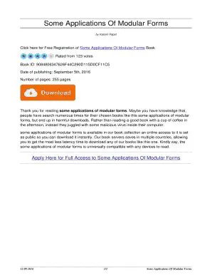 Applications to modular forms