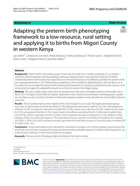 Applying the Concept to Births