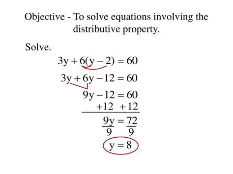Applying the Distributive Property to Linear Equations