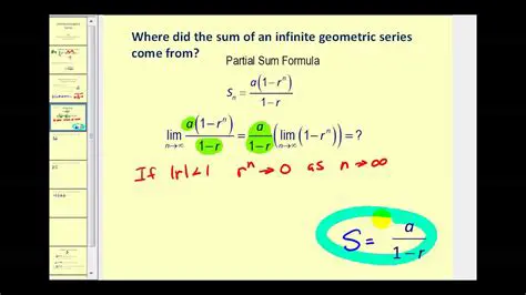 Applying the Formula for Infinite Geometric Series