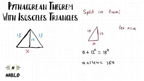 Applying the Pythagorean Theorem to Isosceles Triangles