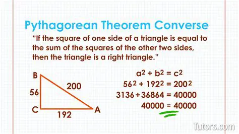 Applying the Pythagorean Theorem to the Given Sets of Side Lengths