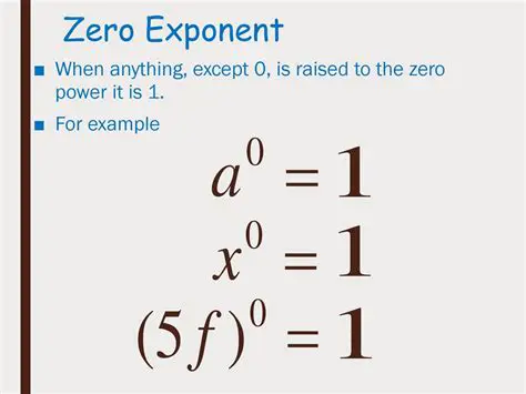 Applying the Rule of Exponent Zero