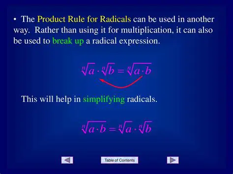 Applying the Rule of Radicals