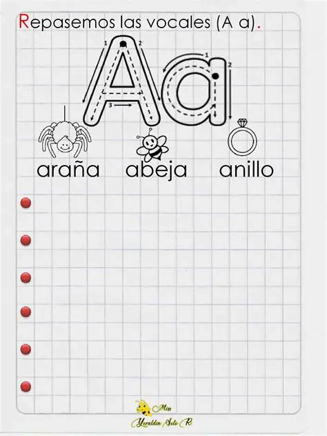 Aprende a escribir las vocales