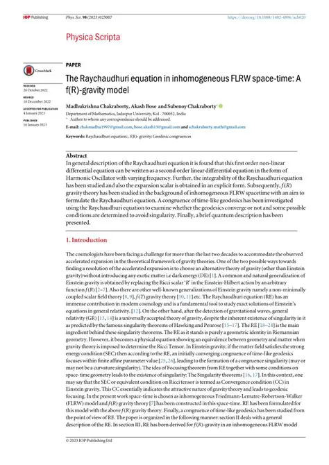 Area Element in the Context of the Raychaudhuri Equation