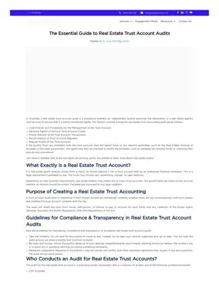 Arizona Real Estate Trust Account Regulations