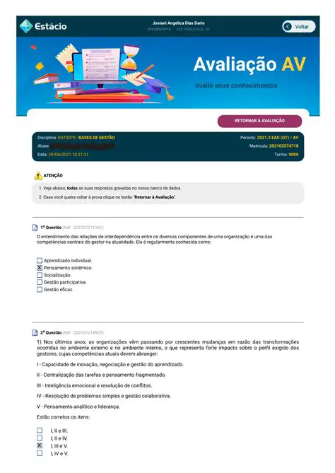 Assertivas a Serem Verificadas
